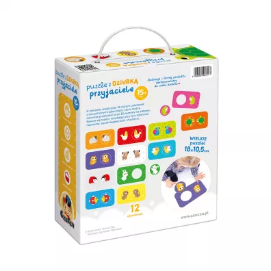Puzzle z dziurk Przyjaciele Bright Junior Media