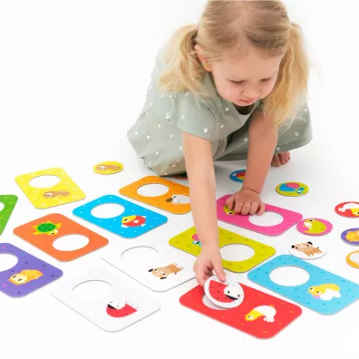 Puzzle z dziurk Przyjaciele Bright Junior Media