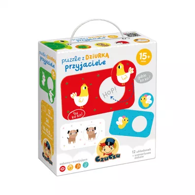 Puzzle z dziurk Przyjaciele Bright Junior Media