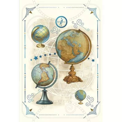 DaVinci Karnet + koperta Globusy 12x18cm
