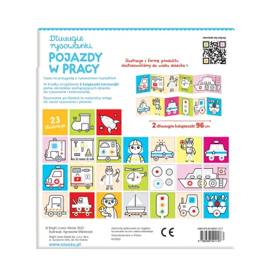 CzuCzu D�uuugie rysowanki Rysuj� po �ladzie Pojazdy w pracy 3+