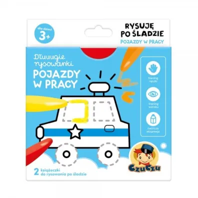 CzuCzu D�uuugie rysowanki Rysuj� po �ladzie Pojazdy w pracy 3+