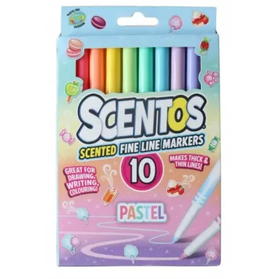 Dumel Scentos. Pachn�ce flamastry. 10 pastelowych kolor�w 10 szt.