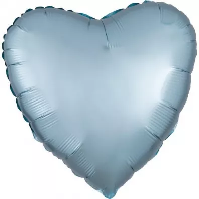 Amscan Balon foliowy Lustre Pastel niebieski serce 43cm