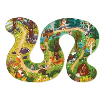 Puzzle 16 el. Who lives in the forest Dodo