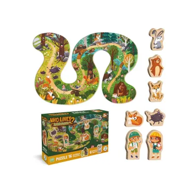 Puzzle 16 el. Who lives in the forest Dodo