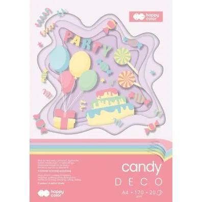 Blok Hobby Deco Candy A4/20K 170g HAPPY COLOR