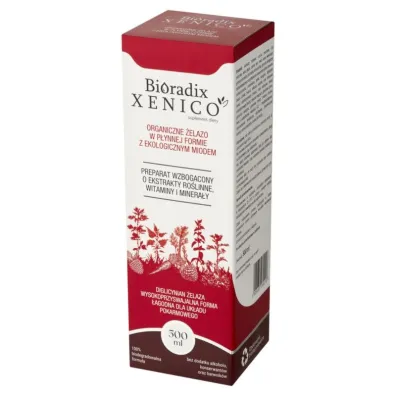 Xenico Pharma BIORADIX Xenico&reg; �elazo w p�ynie z BIO miodem 500 500 ml