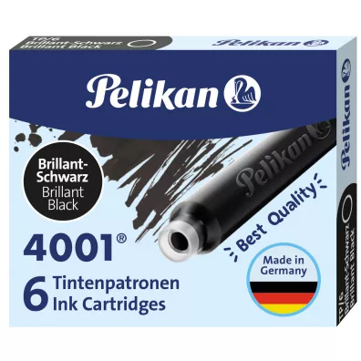 Pelikan Naboje kr�tkie TP/6 czarne 6 szt.
