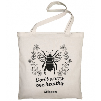 Bee.pl Baweniana torba Don't worry bee healthy