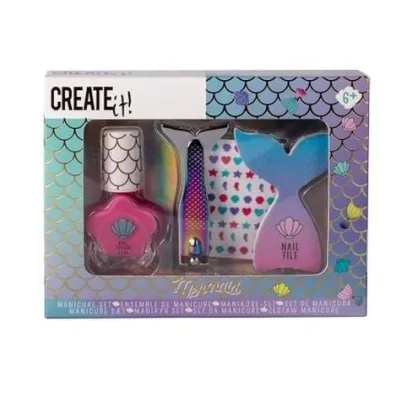 Create it! Mermaid zestaw do manicure Canenco