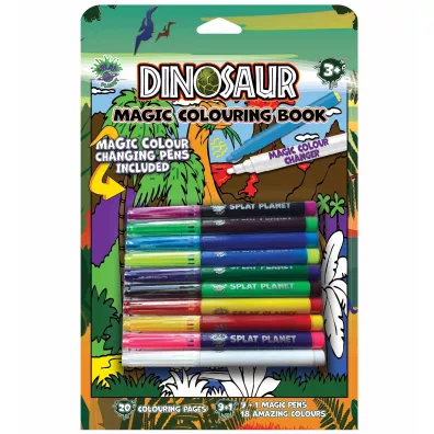 Ksi��eczka z magicznymi mazakami Dinozaury