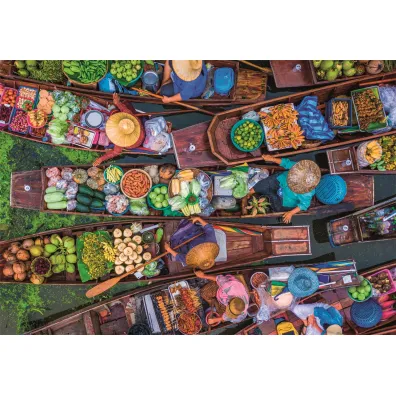 Puzzle 1000 el. Thai Floating Market Clementoni