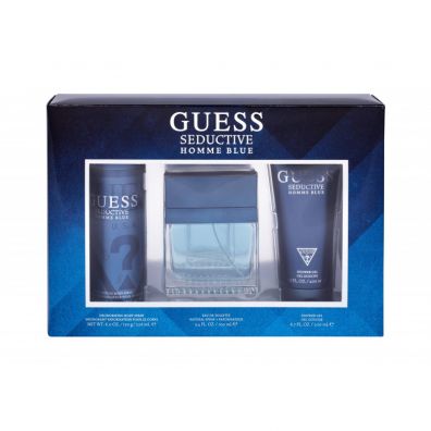 Guess Zestaw dla mężczyzn Woda toaletowa Seductive Blue Homme + Żel pod prysznic + Dezodorant 100 ml + 200 ml + 226 ml