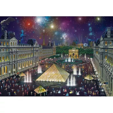 Puzzle 1000 el. Fajerwerki nad Luwrem Schmidt