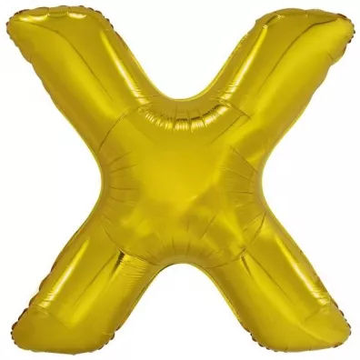 Amscan Balon foliowy litera X z�ota 81x86cm