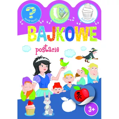 Bajkowe postacie. Zgadywanki, wyklejanki, kolorowanki - Ewa Gorzkowska-Parnas