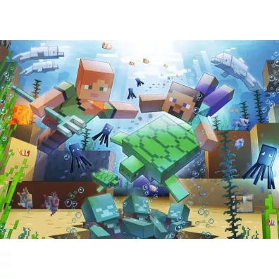 Puzzle 1000 el. Minecraft Mozaika Ravensburger