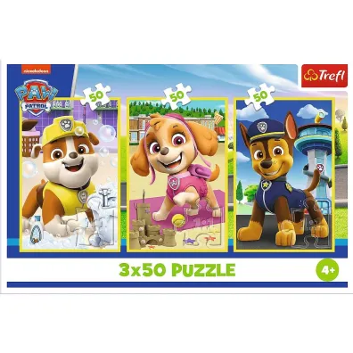 Puzzle 3x50 el. Nasze pieski Trefl
