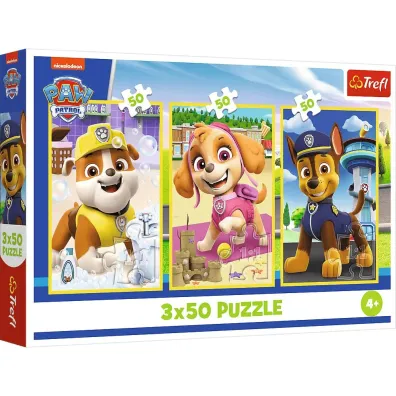 Puzzle 3x50 el. Nasze pieski Trefl