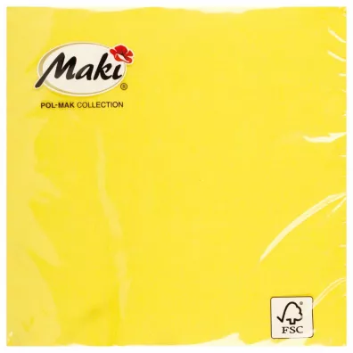 Pol-Mak Torebki Serwetki papierowe jednokolorowe 33x33 cm