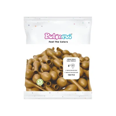 GoParty Balony lateksowe Metallic z�ote 12cm