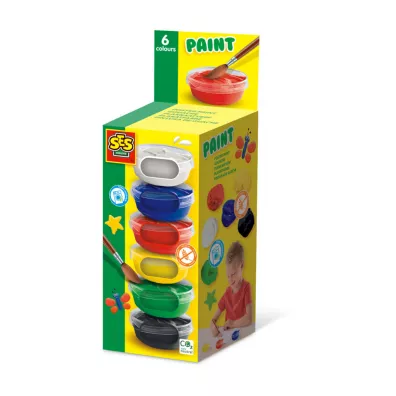Ses Creative Farby plakatowe 6 kolor�w 6 x 45 ml