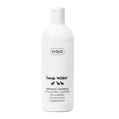 Ziaja Kozie Mleko szampon do włosów kondycjonujący z keratyną włosy szorstkie bez połysku 400 ml