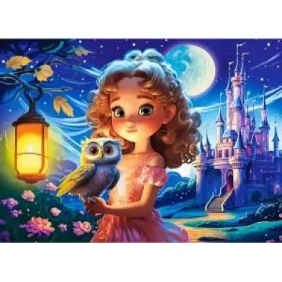 Puzzle 70 el. Princess with Owl Castorland