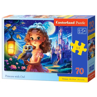 Puzzle 70 el. Princess with Owl Castorland