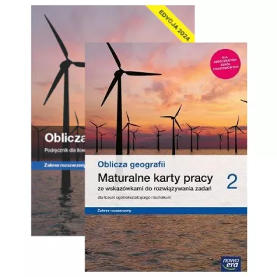 Pakiet Oblicza geografii 2. Podr�cznik i maturalne karty pracy dla liceum og�lnokszta�c�cego i technikum. Zakres rozszerzony. Szko�y ponadpodstawowe. Edycja 2024 - Ewa Jaworska, Tomasz Rachwa�, Violetta Feliniak, Bogus�awa  Marczewska, Sebastian  Ropel, Wioletta  Kilar
