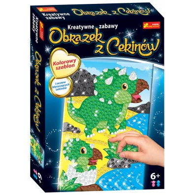 Ranok-Creative Cekinowy obrazek Dinozaur Triceraptos