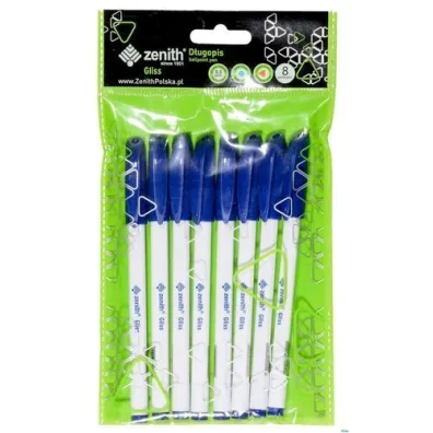 Astra D�ugopis ze skuwk� 0,5 mm Zenith Gliss niebieski 8szt.