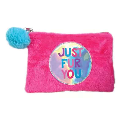 Stnux Kosmetyczka pluszowa r�owa w worku