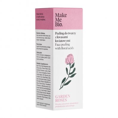 Make Me Bio Garden Roses Peeling do twarzy z kwasami kwiatowymi 40 ml