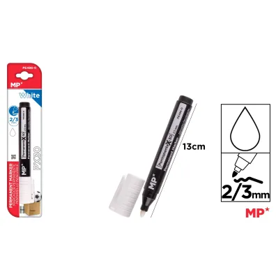 Mp Main Paper Marker permanentny bia�y 2.0/3.0mm