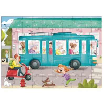 Puzzle 60 el. In a trolleybus Dodo