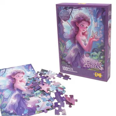 Puzzle 100 el. z brokatem ksi�niczka Askato