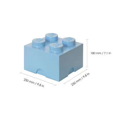 Pojemnik klocek LEGO Brick 4 Jasnoniebieski