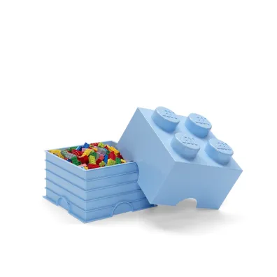 Pojemnik klocek LEGO Brick 4 Jasnoniebieski