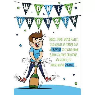 Stamp Karnet Comic B6 + koperta wz�r nr 28 Urodziny