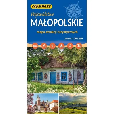 Wojew�dztwo ma�opolskie. Mapa atrakcji turystycznych w skali 1:200 000