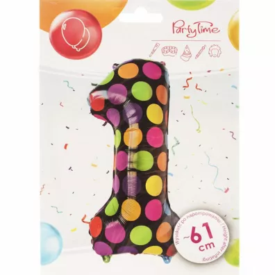 Arpex Balon stoj�cy 1 w kropki 61 cm