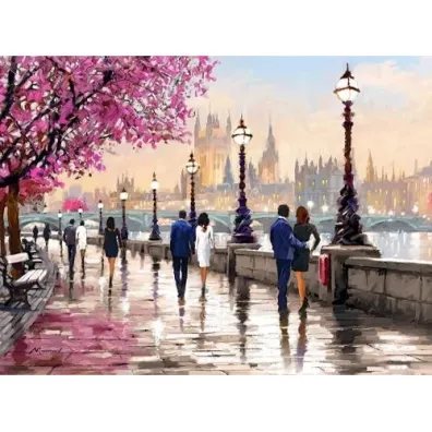 Puzzle 2000 el. Wzd�u� rzeki Castorland
