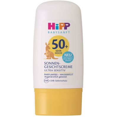 Hipp Babysanft Krem ochronny do twarzy na słońce od 1. dnia życia Ultra Sensitiv SPF50+ 30 ml