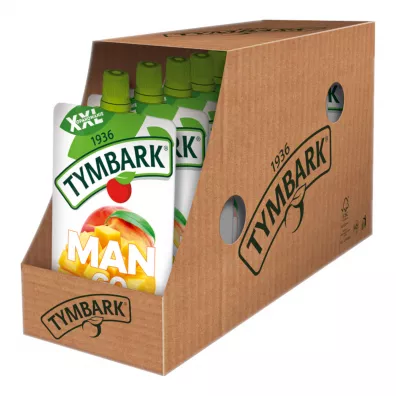 Tymbark Mus 100% jabko mango brzoskwinia banan XXL Zgrzewka 10 x 200 g
