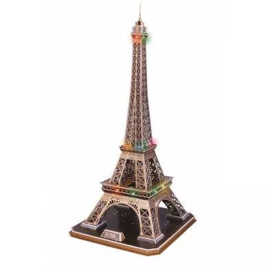 Puzzle 3D 82 el. Wiea Eiffel`a LED Cubic Fun