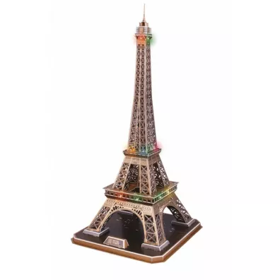 Puzzle 3D 82 el. Wiea Eiffel`a LED Cubic Fun