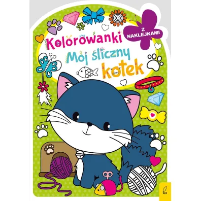 Kolorowanka z wykrojnikiem. M�j �liczny kotek