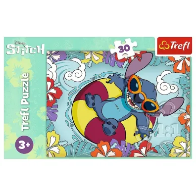 Puzzle 30 el. Lilo&Stitch na wakacjach Trefl